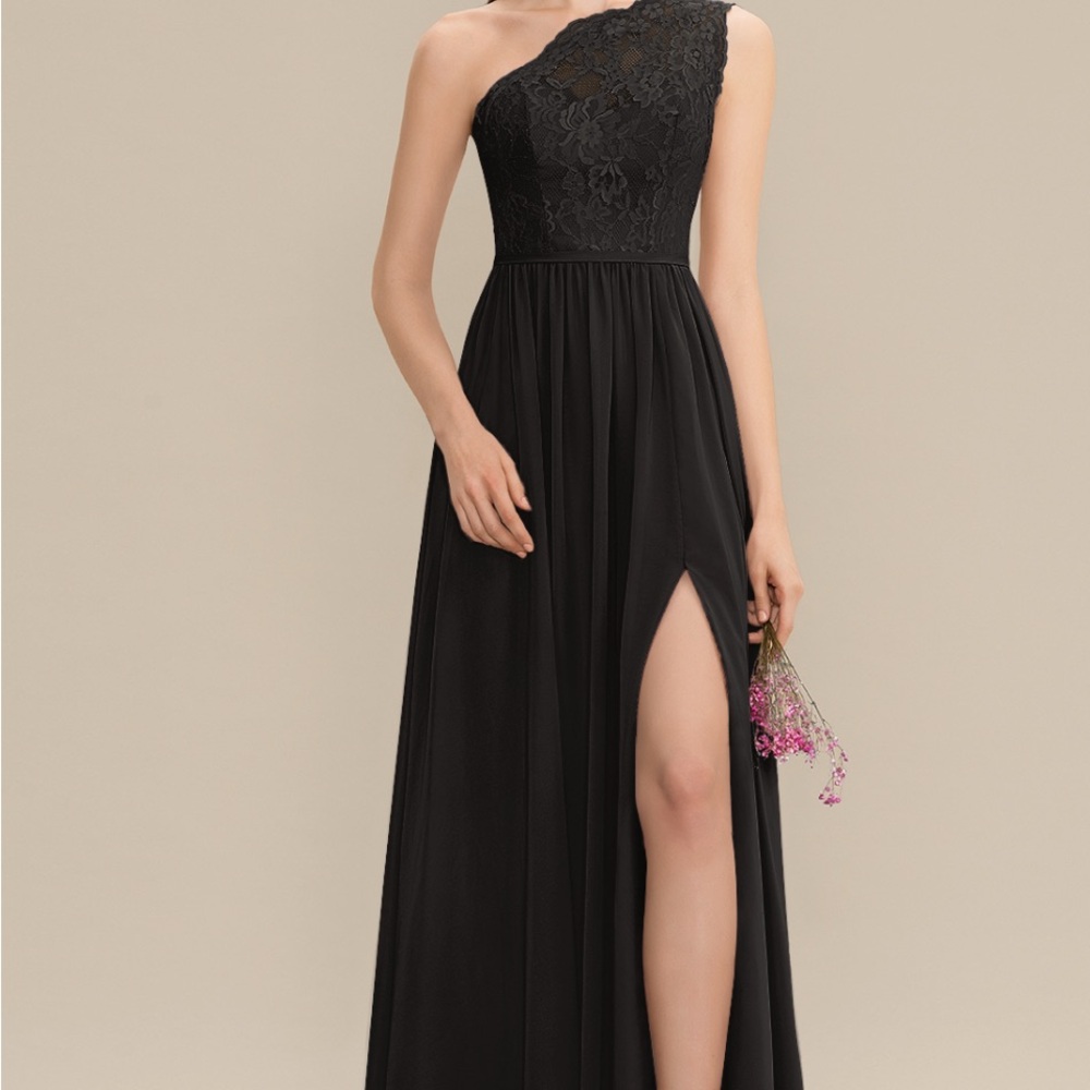 JJs House Black One Shoulder Dress